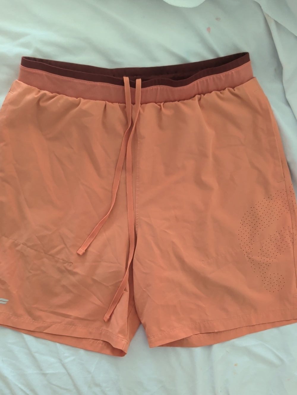 Fabletics Men's Fundamental Athletic Drawstring Shorts - Orange